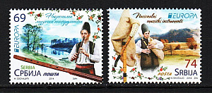 Сербия, (2014, Европа, Музыкальные инструменты, 2 марки